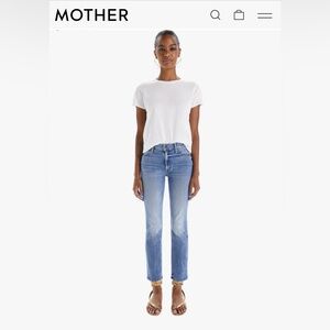 MOTHER mid rise dazler ankle jeans